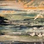 Öl auf handgeschöpftem Büttenpapier - 27 cm x 37 cm - 2019