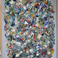Öl und Silberpaste auf Leinwand - 100 cm x 70 cm - 2021 - sold